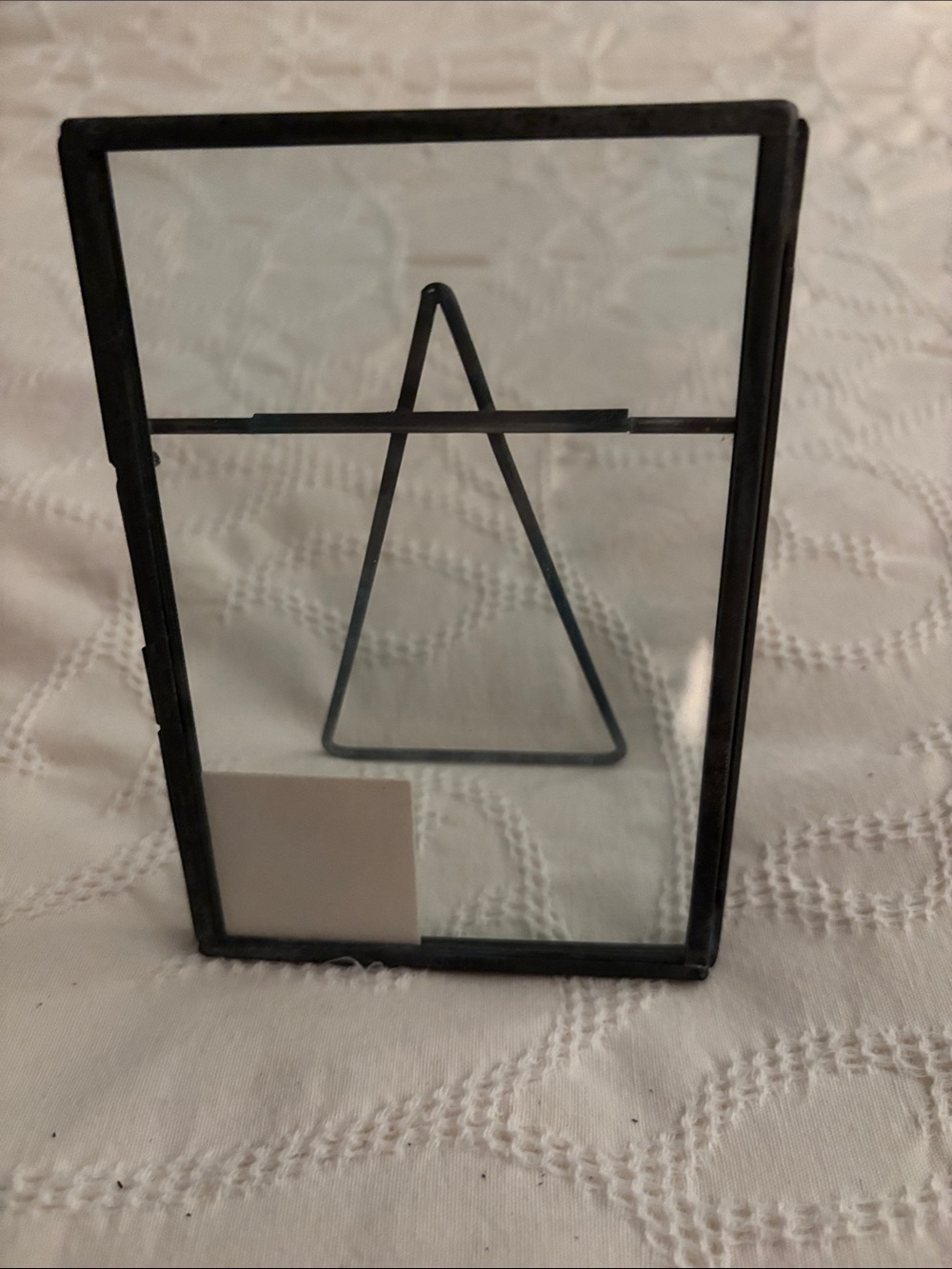 Black Metal Glass Photo Frame 4x6